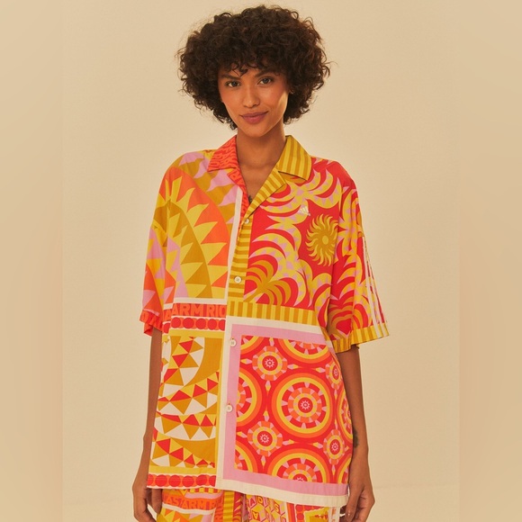 Adidas Farm Solar Kaleidoscope Pink Top - Picture 2 of 4